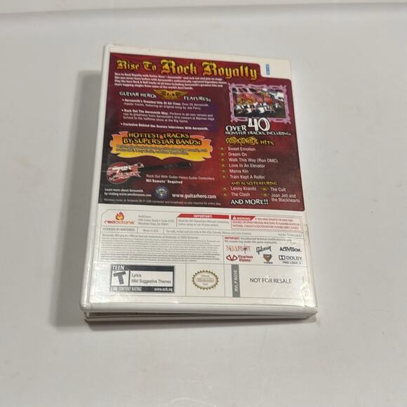 Nintendo Wii Guitar Hero Aerosmith Complete with Stickers - Picture 2 of 6